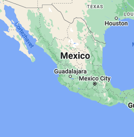 KORT OVER MEXICO