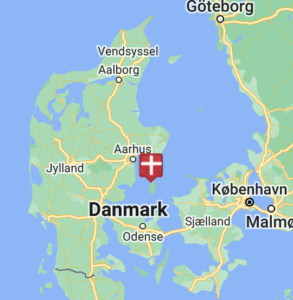 MAP OF DENMARK